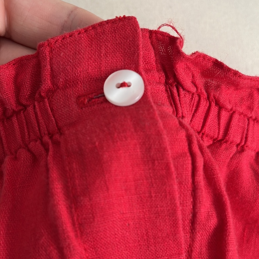 Sleeper Red Button-Front Mini Dress - Picture 13 of 16